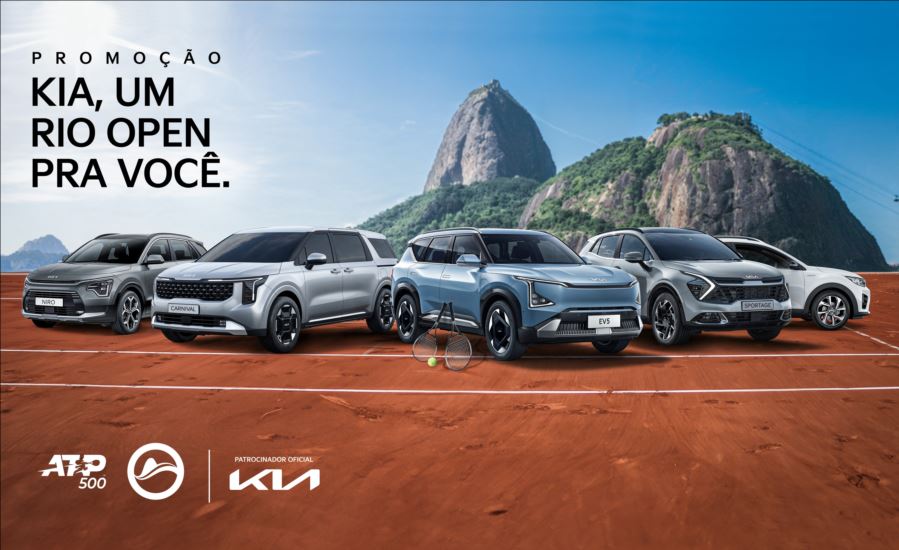 Kia Brasil patrocina Rio Open 2025 e lança ação promocional